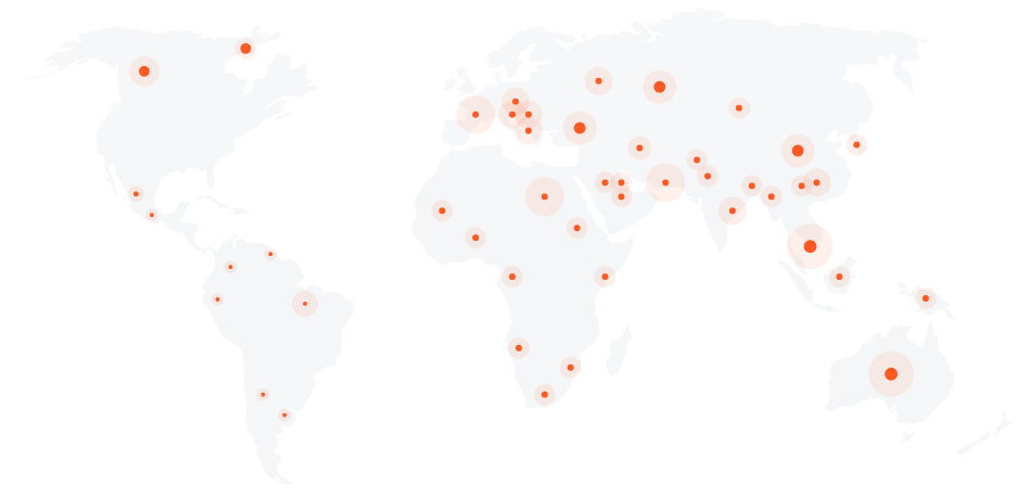 worldwide map